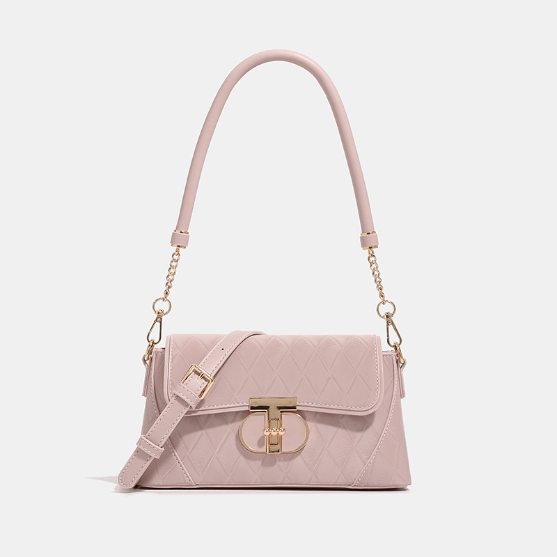 Advanced sensing diamond armpit Female spring chain bars bag versatile shoulder mesengers bag